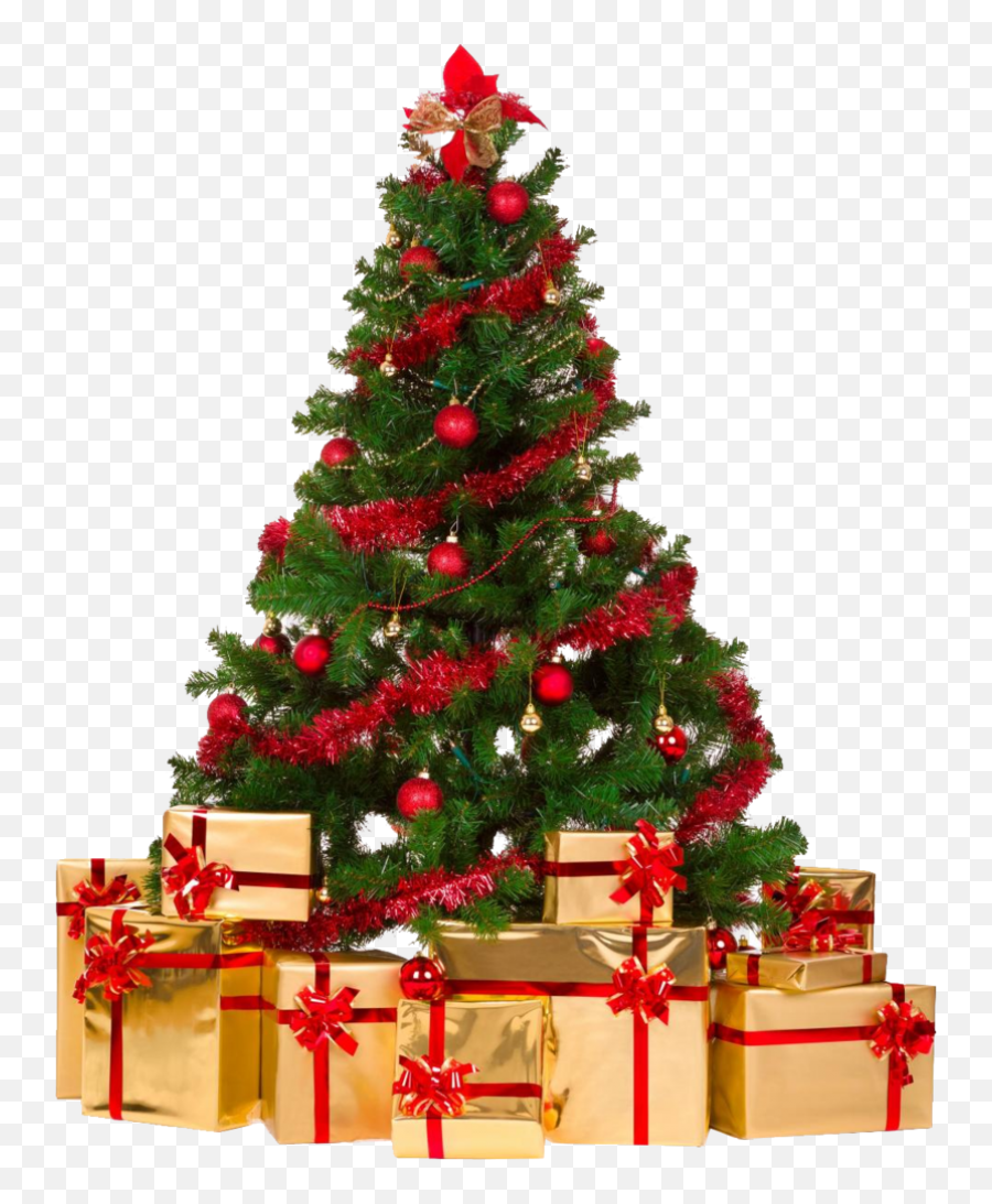 Christmas Tree With Gifts Png Image - Christmas Tree Png Background,Gifts Png