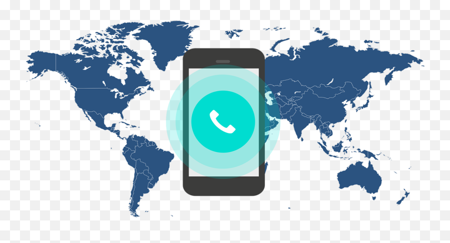 Voip Phone Ringover - World Map Vector Png,Roaming Icon