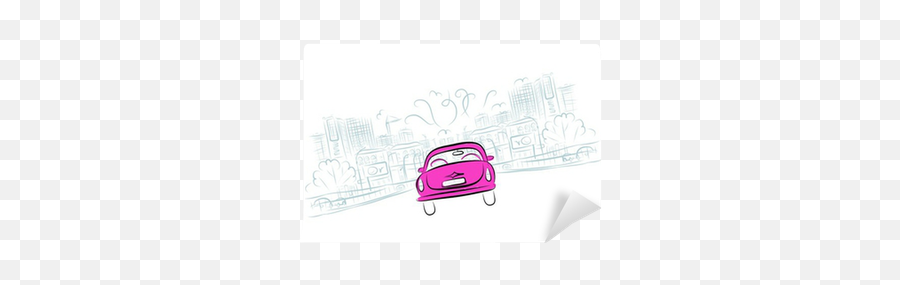 Pink Car - Sketch Png,Pink Car Png