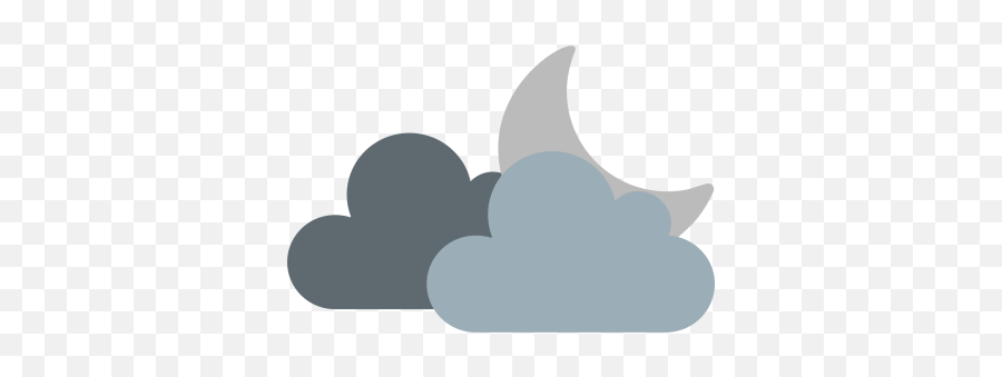 Cloud Icon Of Flat Style - Available In Svg Png Eps Ai Weather Icons Cloudy Moon,Cloudy Sky Png