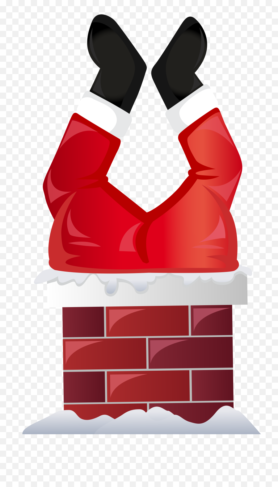 Funny Santa In Chimney Transparent Png Clip Art Xmas