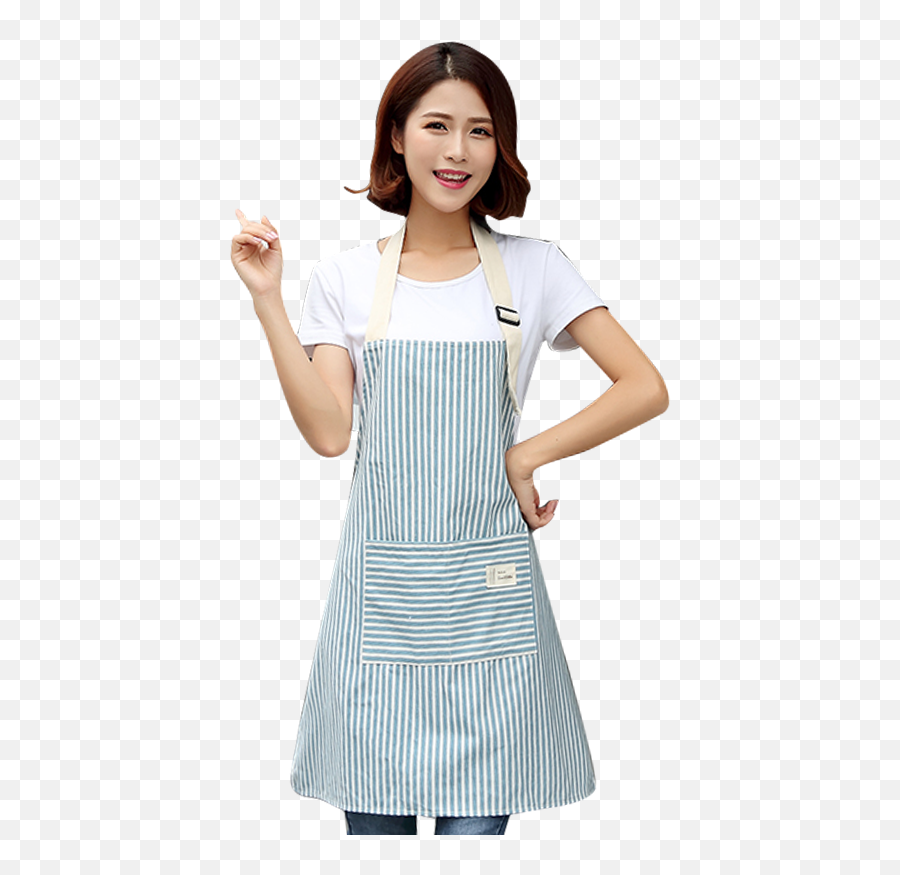 For Apron Korean Women Home Kitchen Linen Baking - Korean Women Png,Apron Png