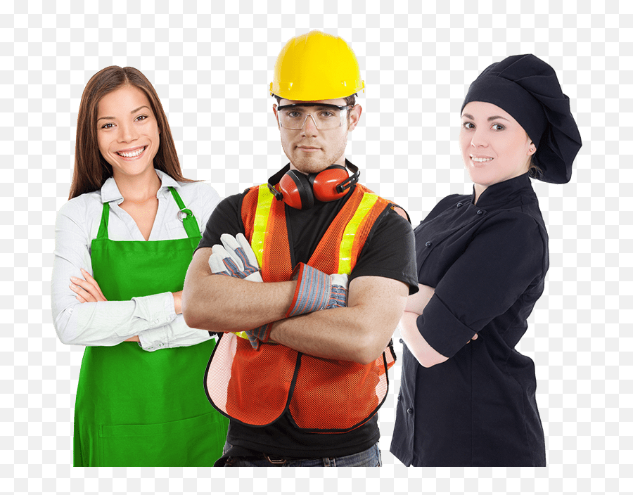 Young Worker Safety - Construction Worker White Background Png,Workers Png