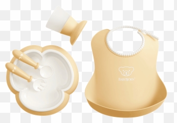 Baby Dinner Set - Powder Yellow Baby Bjorn Dinner Set Green Nl Png,Dinner Plate Png