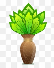 Plant Images Free Download Clip Art - Cartoon In Vase Clipart png