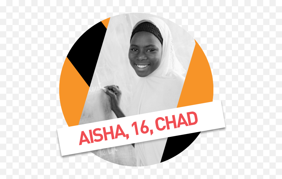 Aisha 16 Chad - Action For Education In Crisis Graphic Design Png,Chad Png