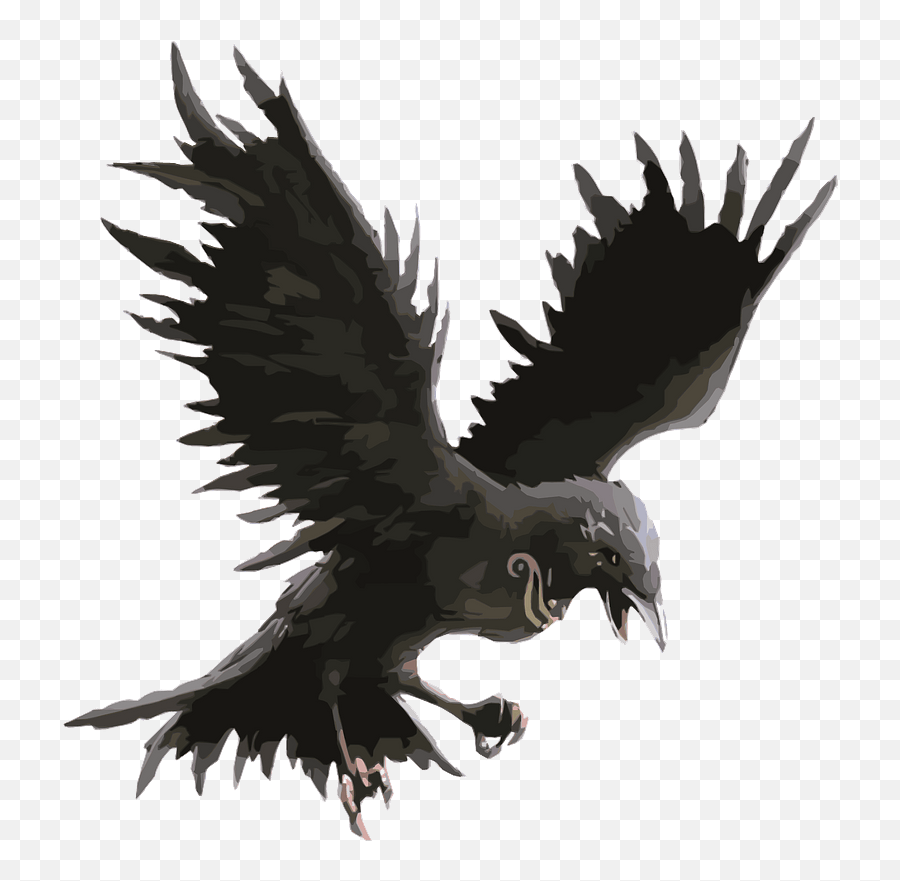 Clipart - Raven Svg Png,Raven Transparent