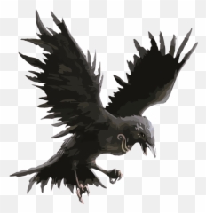 Clipart - Raven Svg png