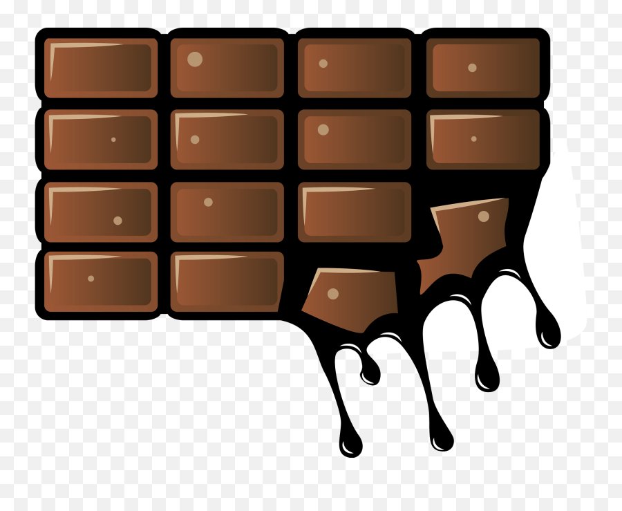 Chocolate Bar Confectionery Png Clipart - Melted Chocolate Bar Clipart,Chocolate Bar Png