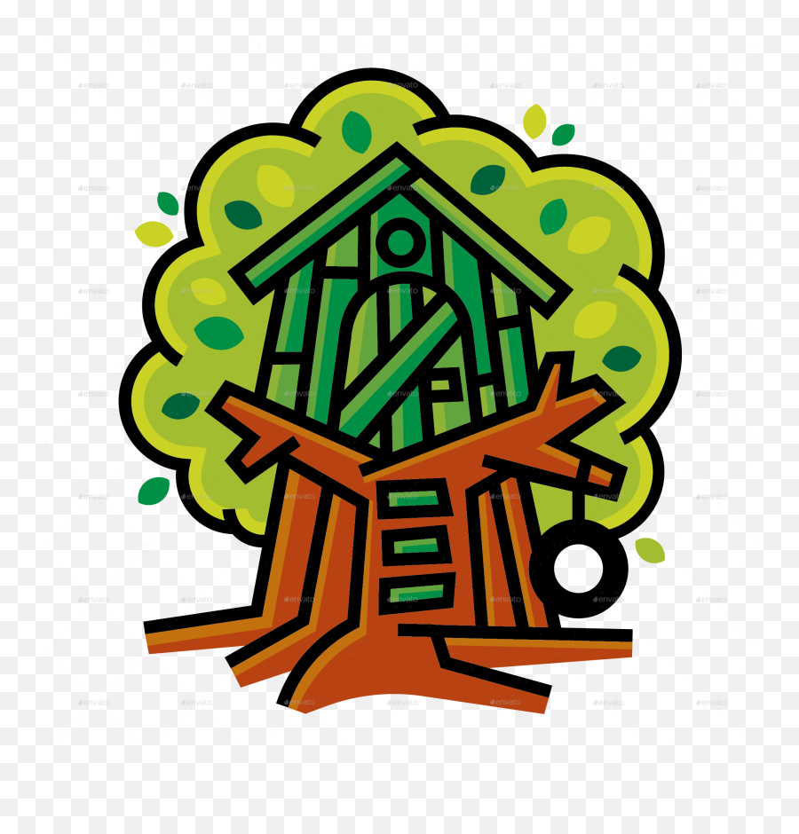 Tree House - Clip Art Png,Treehouse Png
