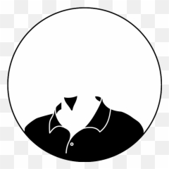 He Wears Black And Has Beard - Circle png