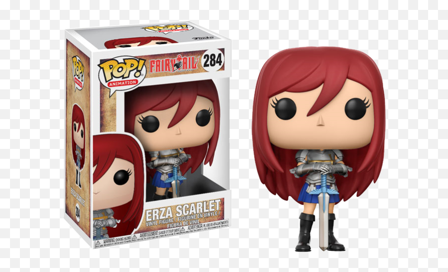 Fairy Tail Erza Scarlet Vinyl - Erza Fairy Tail Funko Pop Png,Erza Scarlet Png