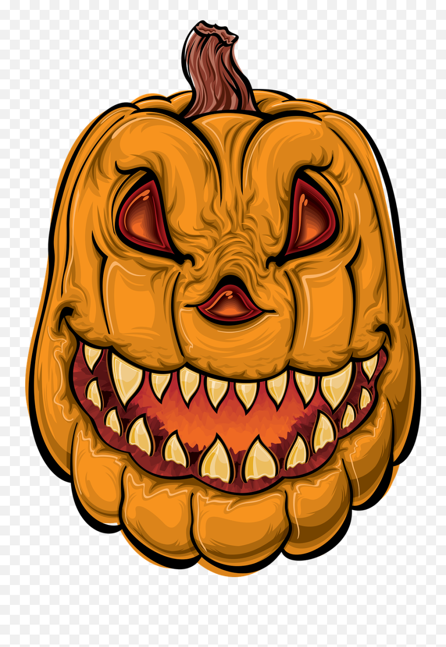 Pumpkin Halloween Cartoon - Dibujos De Calabazas Fáciles Png,Cartoon Pumpkin Png