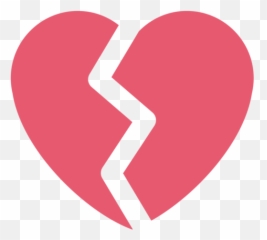 Broken Heart Emoji Transparent Png - Facebook
