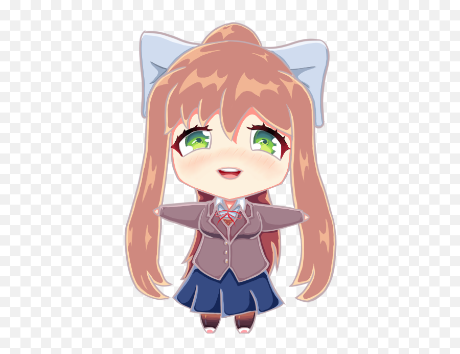 Download Monika Hug Png - Monika And Minika Ddlc,Monika Png