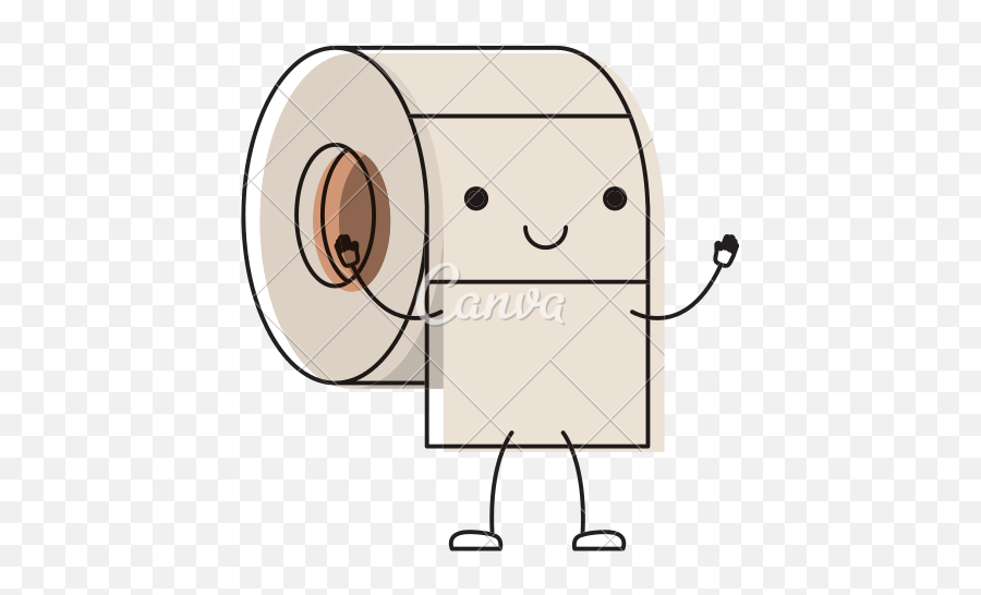 Toilet Paper Roll Drawing - Cute Toilet Paper Drawing Png,Toilet Paper Png