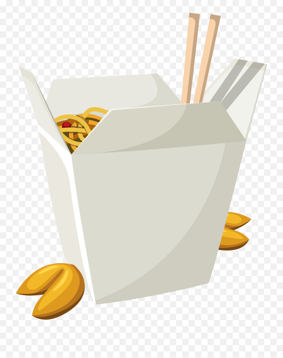 Chinese Food In Box Png Vector Clipart - Food,China Png
