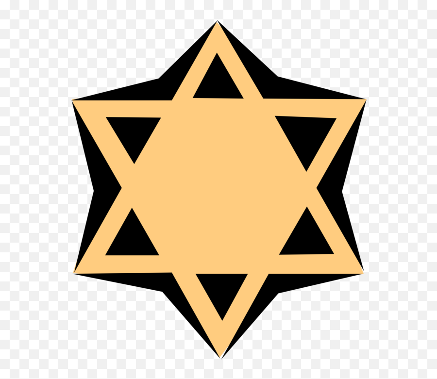Vector Illustration Of Star David Shield Clipart - Clip Art Png,Jewish Star Png