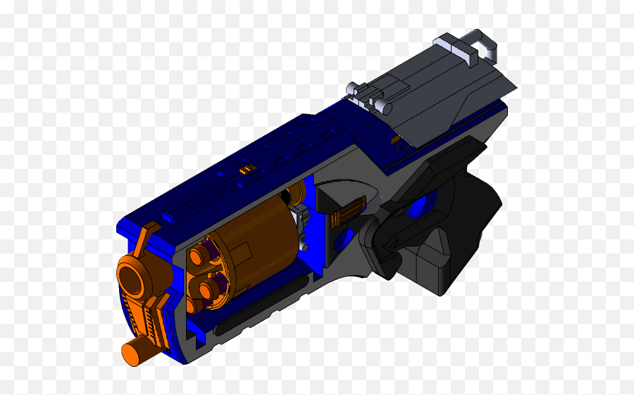 Nerf Strongarm 3d Cad Model Library Grabcad - Explosive Weapon Png,Strong Arm Png