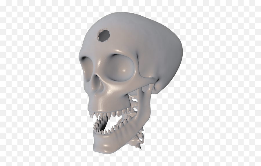 Alien Skull - Skeleton Head 3d Png,3d Skull Png