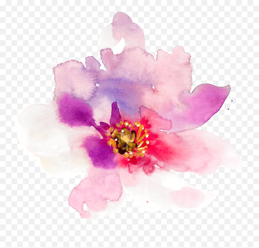 Watercolor Spring Flowers - Spring Flowers In Watercolor Painting Png,Spring Flowers Png
