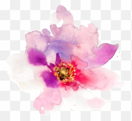 Watercolor Spring Flowers - Spring Flowers In Watercolor Painting Png,Spring Flowers Png