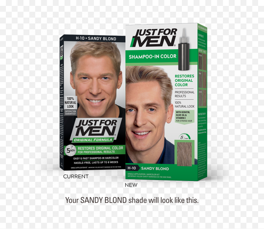Shampoo - In Color U2013 Sandy Blond Hair Just For Men Png,Blond Hair Png