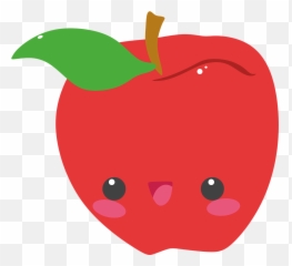 Cute Apple Cartoon Png Clipart - Cute Apple Cartoon Png,Cartoon Apple Png