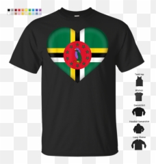 I Love Dominica T - Shirt Dominican Flag Heart Outfit Bumie Png,Dominican Flag Png