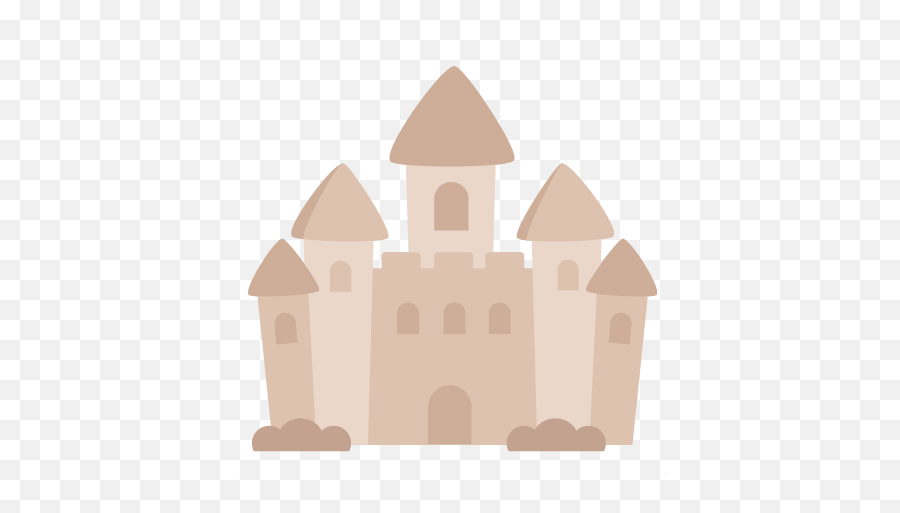 Sand Castle Black And White Clipart Png - Sand Castle Clipart No Background,Sandcastle Png