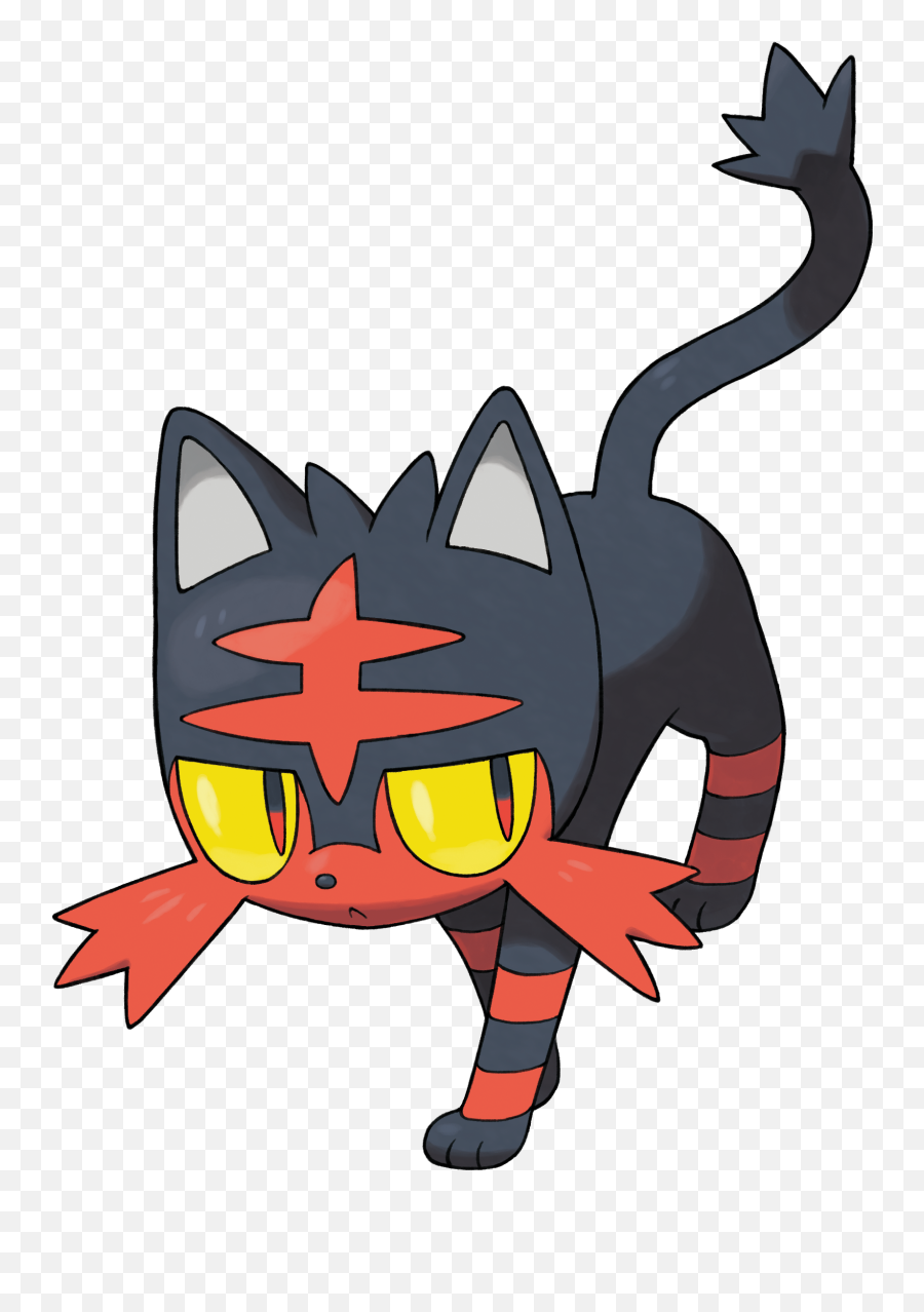 Pokemon Clipart Litten - Pokémon Moon Nintendo 3ds Png Litten Pokemon,3ds Png