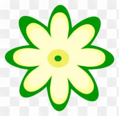 Yellow Flowers Clip Art Choice Image - Green Clipart png