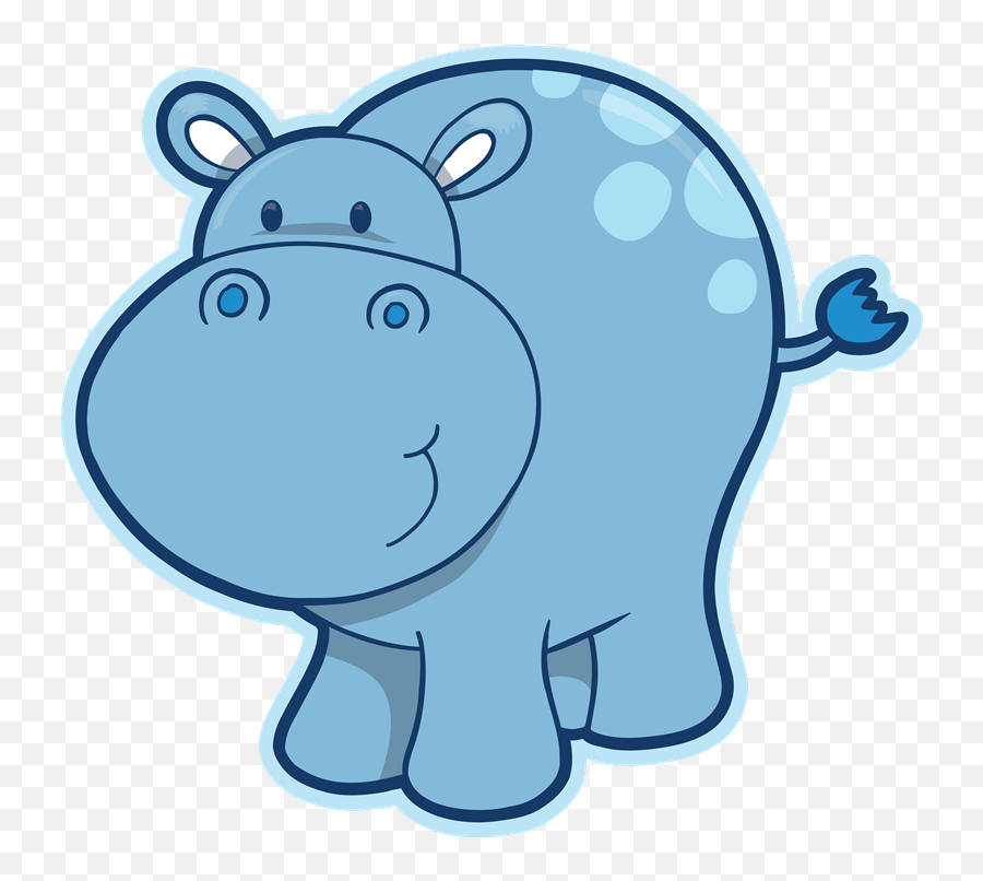 Hippo Clipart Transparent Background - Free Hippo Clip Art Png,Cute Transparent Background