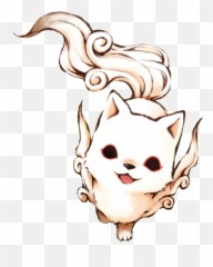 Chibi Okami Wolf Transparent Png Image - Okami Amaterasu Chibi,Okami Png