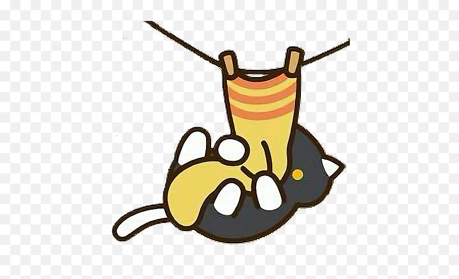Neko Nekoatsume Cat Cute Kawaii Sock - Neko Atsume Cats Socks Png,Transparent Neko Atsume