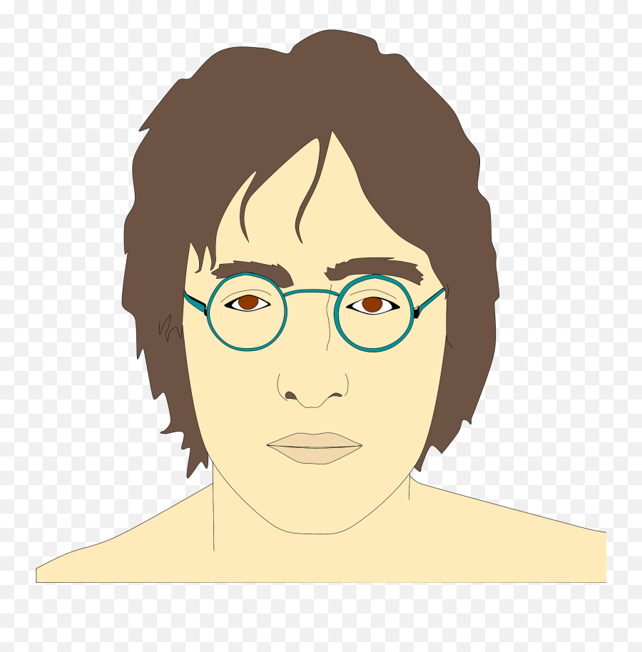 John Lennon Portrait Clipart - Gambar Karikatur John Lennon Png,John Lennon Png