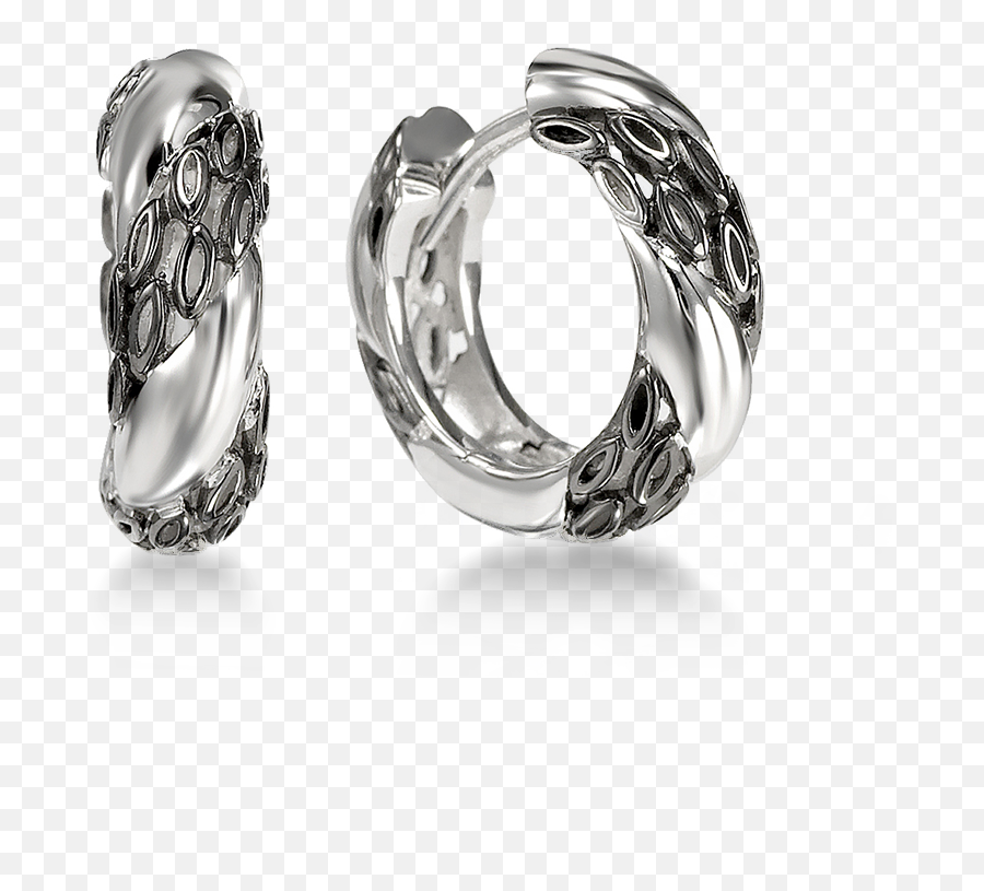 Silver Hoop Earrings - Hera Paradise Mini Huggie Hoop Solid Png,Hoop Earrings Png