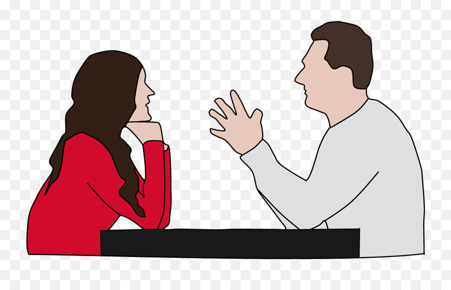 Man Woman Restaurant - Free Image On Pixabay Homme Et Femme Qui Discutent Png,Person Talking Png