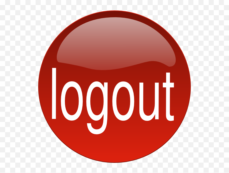 Red Logout Clip Art - Vector Clip Art Online Hole In The Wall Gang Png,Logout Icon