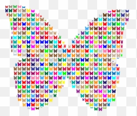 Colorful Fractal Butterfly Free Svg - Clip Art Png,Fractal Png