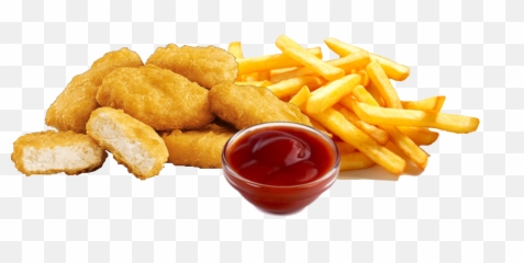 Chicken Nuggets Mit - With Fries png