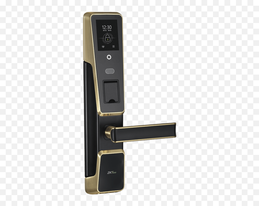 Zkaccess Zm100 Door Lock With Face Fingerprint And Rfid Silverblack - Zkteco Smart Lock Zm 100 Png,Rachio Icon