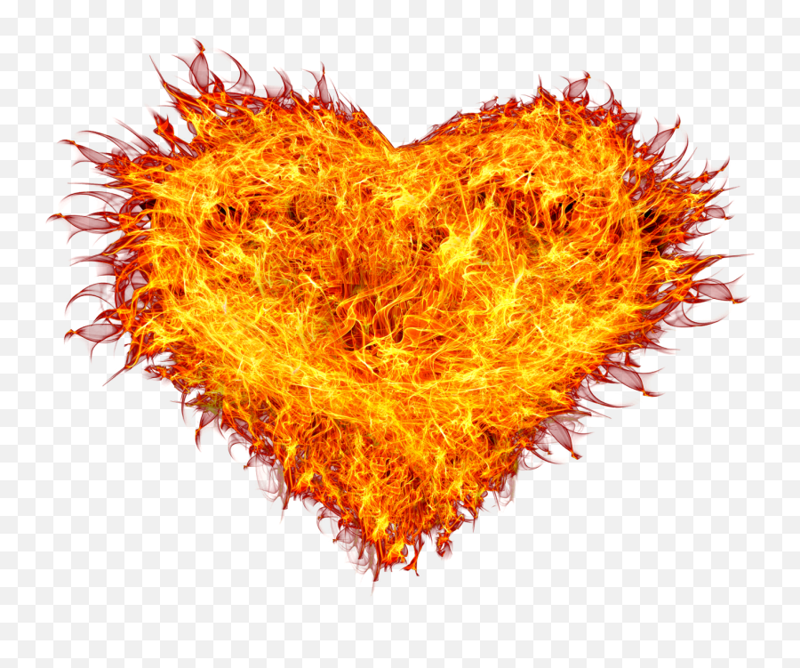 Download Fire Heart Png Image For Free