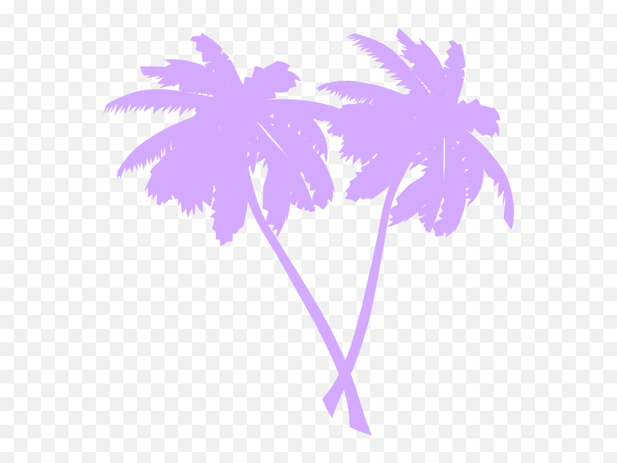 White Palm Tree Clipart - Vaporwave Palm Tree Png Transparent,Palm Tree Clip Art Png