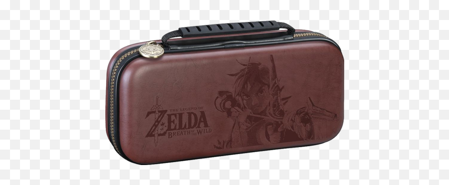Nintendo Switch Game Traveller Deluxe Travel Carry Case - Zelda Breath Of The Wild Link Brown Zelda Nintendo Switch Case Png,Breath Of The Wild Link Png