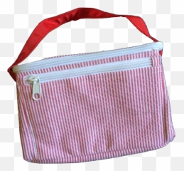 Red Seersucker Insulated Lunch Box U2014 The Monogrammed Home - Storage Basket Png,Lunch Box Png