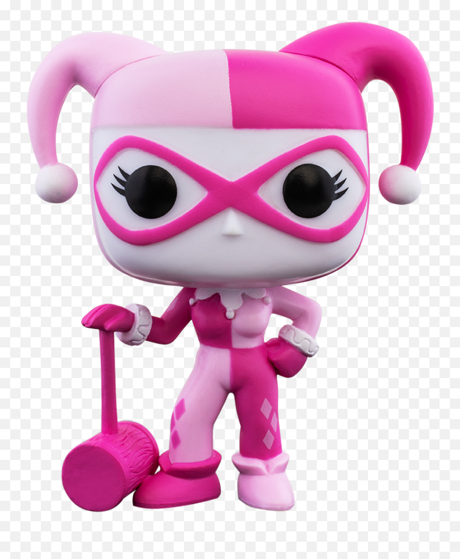 Pop Heroes Harley Quinn Glow In The Dark Vinyl Figure Other - Harley Quinn Breast Cancer Awareness Funko Pop Png,Deadshot Icon