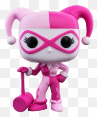 Pop Heroes Harley Quinn Glow The Dark Vinyl Figure Other - Breast Cancer Awareness Funko png
