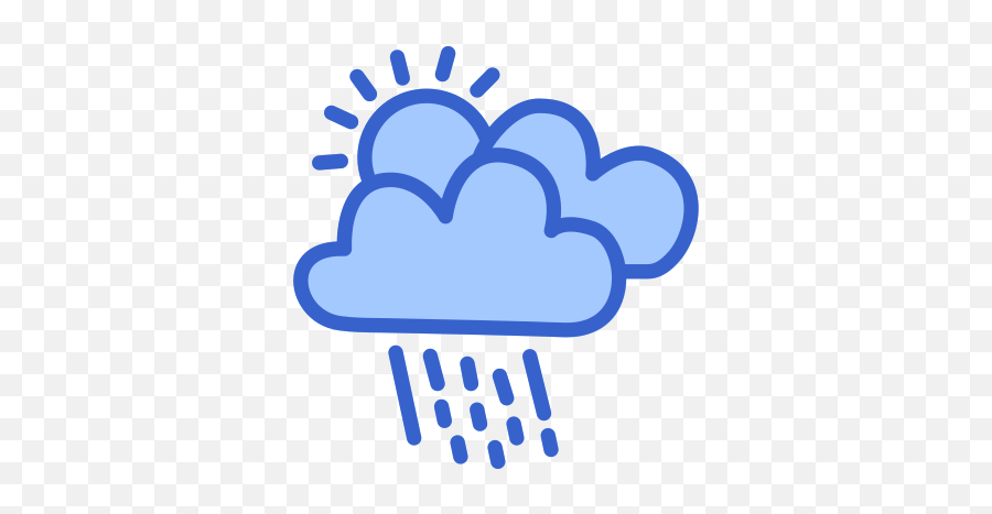 Weather Cloud Rainy Free Icon Of Modern Creative - Weather Png,Rainy Cloud Icon
