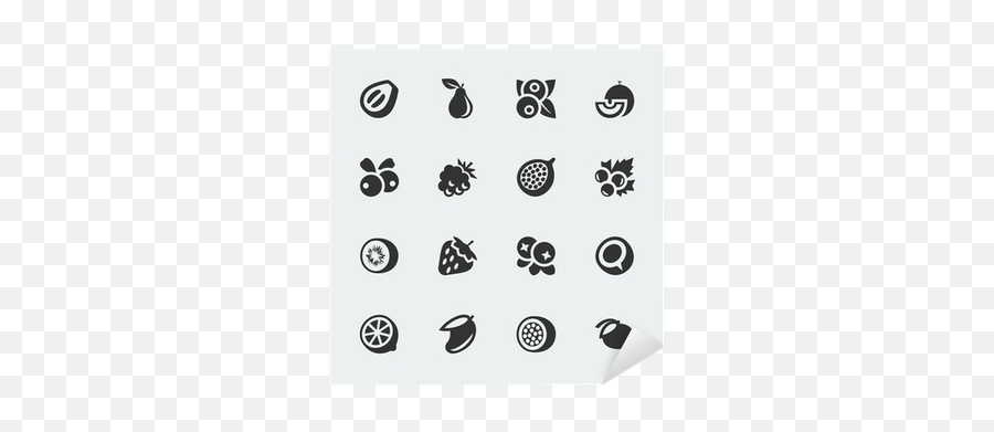Sticker Vector Fruits And Berries Mini Icons Set 2 - Pixersus Png,Istock Icon